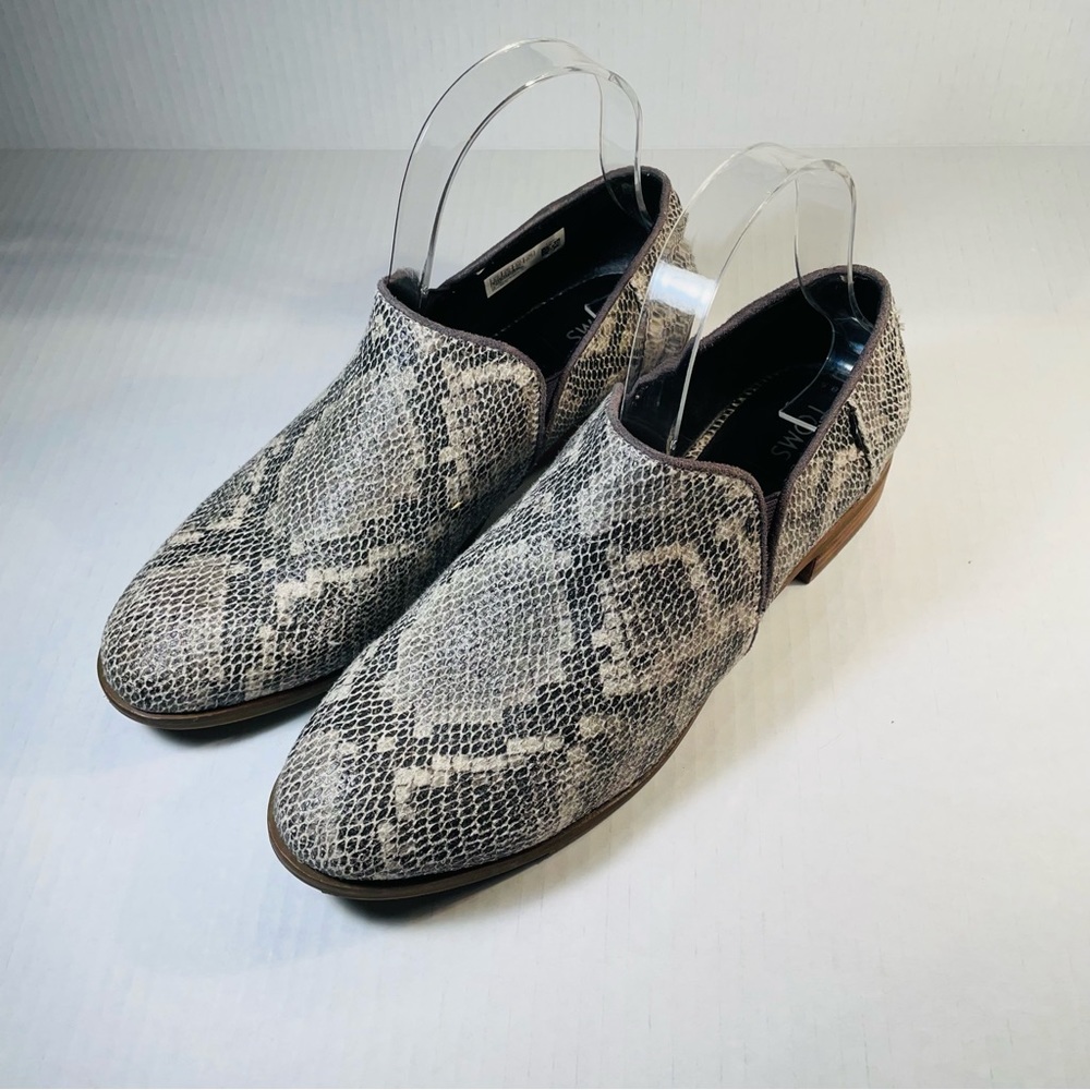 Toms Shaye Low Slip On Ankle Bootie Faux Snakeskin